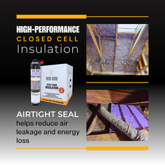 Vega Bond Purplecoat Single Component Closed Cell Spray Foam Insulation -12Packs
