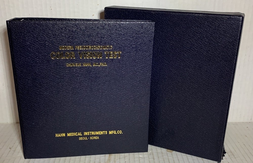 Hahn 21 PLATES TEST BOOK OPTOMETRY & COLOR BLINDNESS With Slip Case