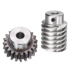 Worm Gear Set 1.5 Module 20:1 Reduction Rate Gear-8mm ID 33mm OD Rod 8mm Bore