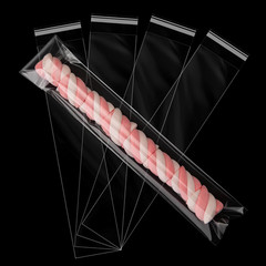 2X10 Inches 240 Pcs Clear Pretzel Rod Bags, Self Sealing Resealable Cellophan…