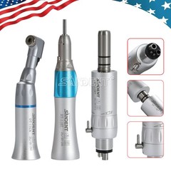 NSK Style Dental Slow Low Speed Handpiece Straight Contra Angle Air Motor 4Hole