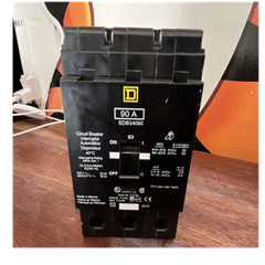 Square D EDB34090 90A 3-Pole Circuit Breaker 240/480Y/277V HACR Type