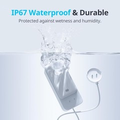 Battery Powered Water Leak Sensor with 1700ft Range and High Sensitivity