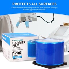 Blue Barrier Film Roll 1200 4×6 Sheets Dental Medical Tattoo No Residue