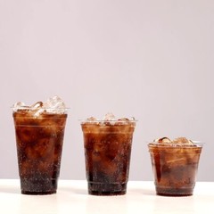 Disposable Crystal Clear Plastic Cups Plastic Flat Lids Iced Coffee Cup BPA Free