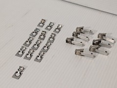 Lot of Panduit items: boxes, connectors, hangers, etc. as pictured plus more