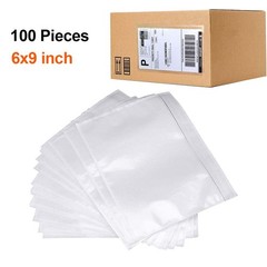 100 Packing List Envelopes Shipping Label Invoice Enclosed Pouch Adhesive 6″x9″