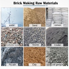 110V 550W Hollow Block Making Machine For 15.74X7.87X7.87inch Size 2Holes Brick