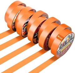 RED WOLF 10 Pack Orange Electrical Tape 3/4 Inch x 66 Ft Industrial Grade UL/…