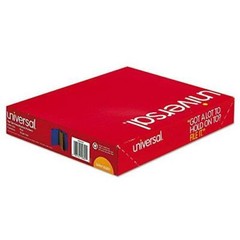 Universal Pressboard Classification Folders, Letter, Six-Section, Cobalt Blue,