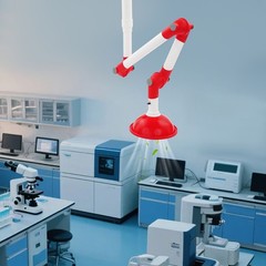 Laboratory Exhaust Vent, Extractor Fume Hood with Expanded Hood Opening