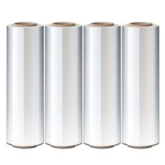 4 Rolls 18″ x 1500FT 80GA Pallet Wrap Stretch Film Shrink Hand Wrap