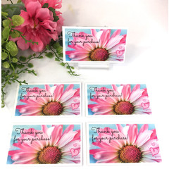 Business Cards, Thank You for Your Purchase Cards, Daisy 3.5″ x 2″