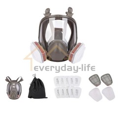 Full Face Gas Mask Painting Spraying Respirator w/Filters Set for 6800 Facepiece