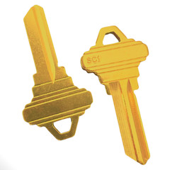 50 Packs SC1 Uncut Key Blanks / 5PIN Brass Finish Key Blanks / High Quanlity