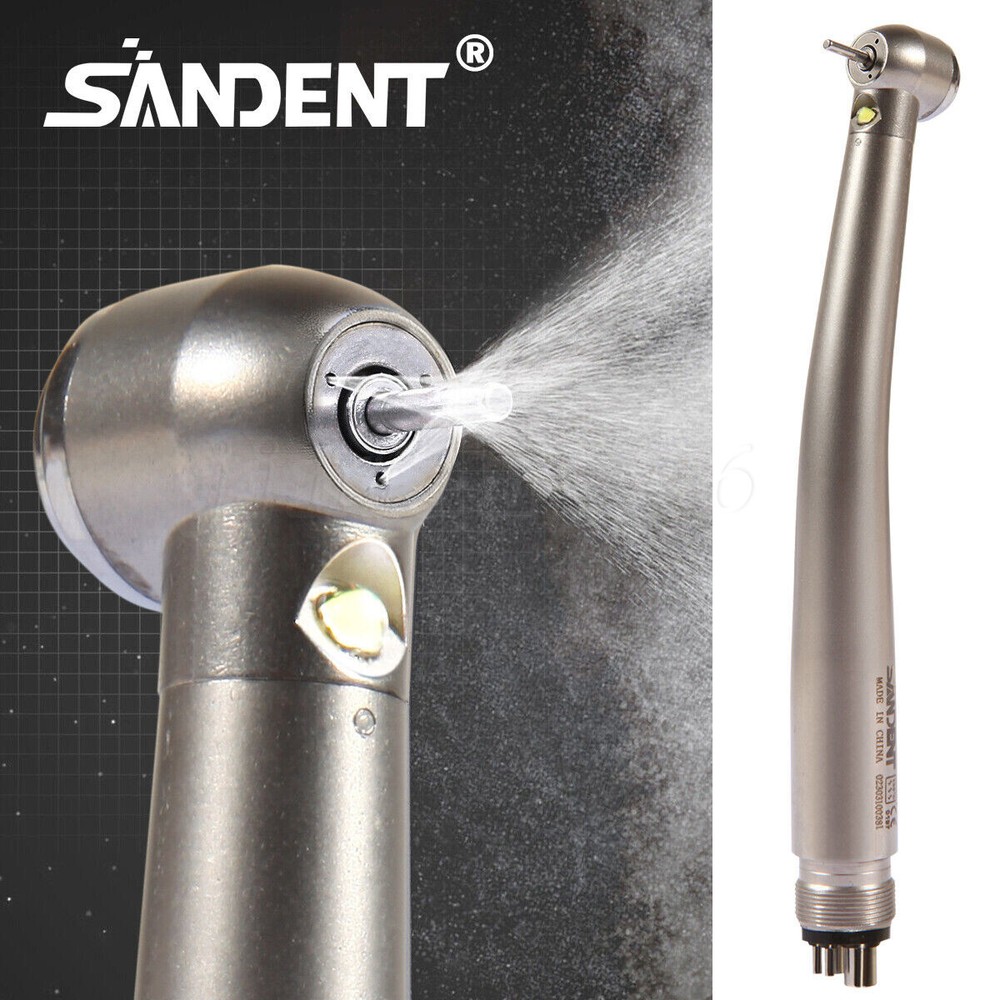 E-generator Dental LED Fiber Optic High Speed Handpiece 2/4hole Drill hand piece