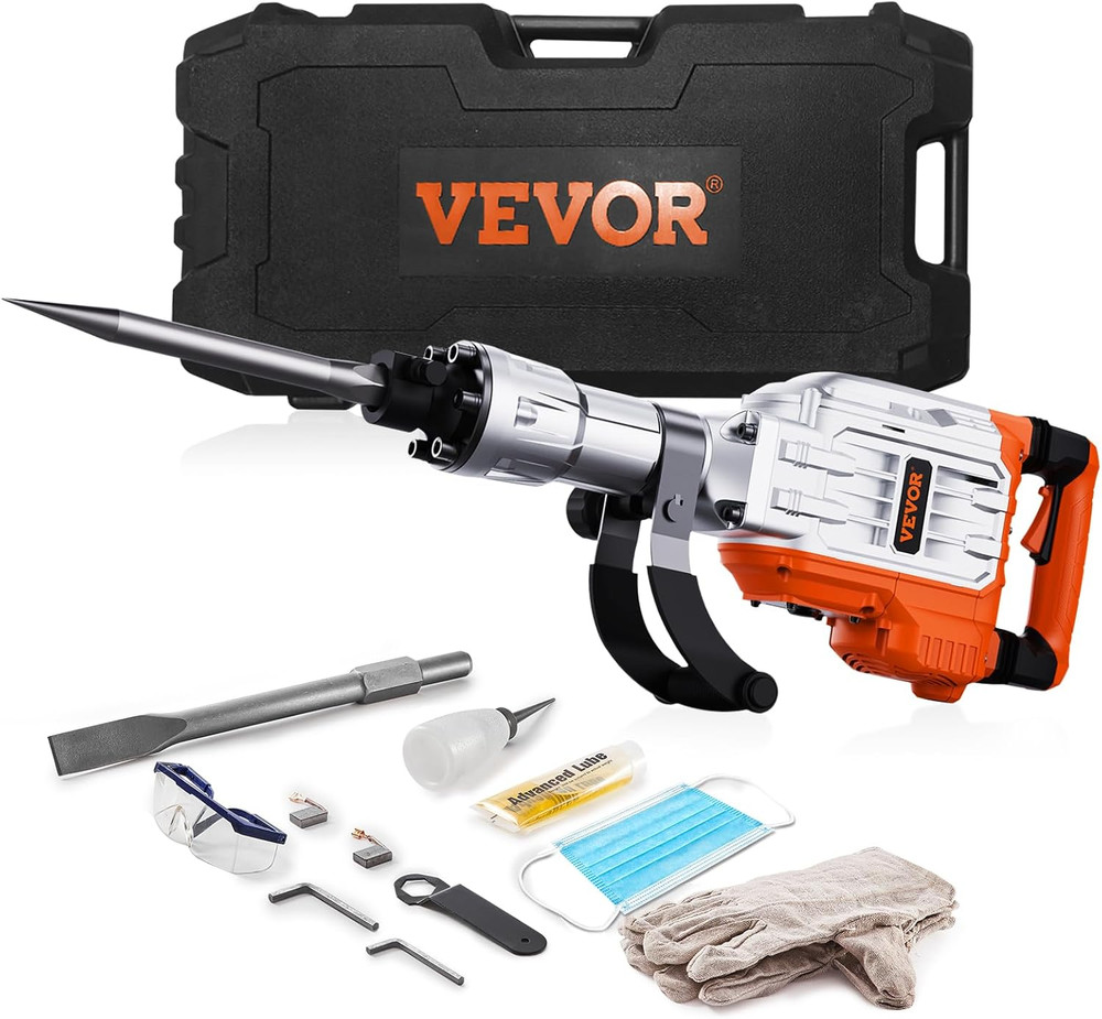 Demolition Jack Hammer, 3500W Jack Hammer Concrete Breaker 1900 BPM Heavy Duty E