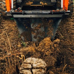 Titan Attachments Economy Series Stump Bucket Tree Scoop V2, Skid Steer Quick Ta