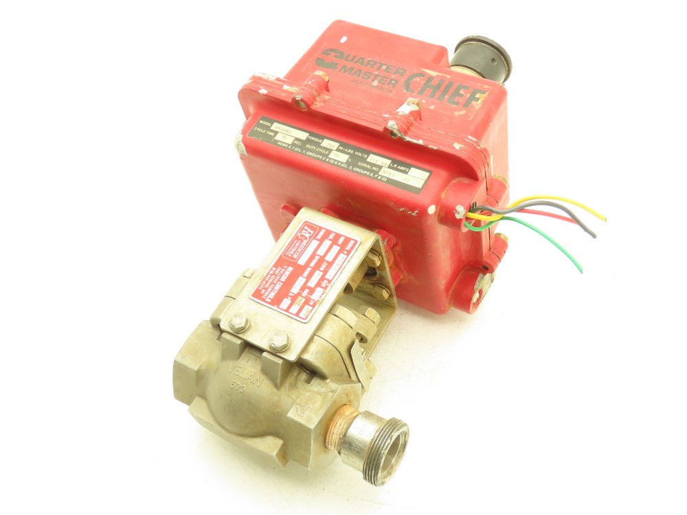 Velan G1T13-SP7A 1″NPT Stainless Ball Valve & Electric Actuator 115V A92XWJ