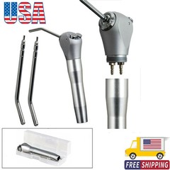 Dental 3 Way Air Water Spray Triple Syringe Handpiece w/ 2 Nozzles Tips Tubes