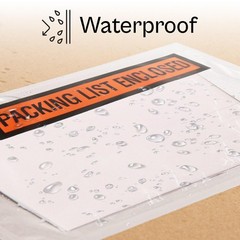 1000X 4.5″ x 5.5″ PACKING LIST ENCLOSED ENVELOPE POUCH SLIP INVOICE RECEIPT