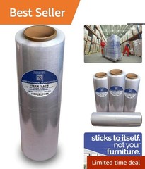 18″ Industrial Strength Stretch Film, 1500ft Clear Wrap, 80 Gauge