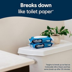 Cottonelle FreshCare Flushable Wet Wipes – 42 Count Flip-Top Moist Toilet Wipes