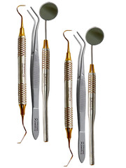 German Reusable Basic Dental Set Mirror Explorer College Plier Dental Instrument