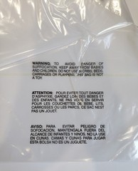 100 ct. 9″x12″ Self-Seal Clear Poly Bags w/Suffocation Warning 1.5 mil