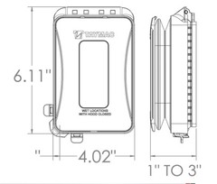 (10 Pack) TayMac ML450 White Expandable 1-Gang Weatherproof Electrical Cover