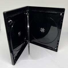 2 PCS NEW 15mm 4K ULTRA HD BLACK 4-DISC CASE, BOOKLET CLIPS, PS4-15MM UHD