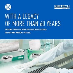 1-Ply Unscented Kimwipes – Light-Duty Wipers for Labs, 286 Efficient Dispensing