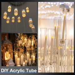 Clear Rigid Acrylic Pipe 93mm ID x 100mm OD 4″ Round Clear Plastic Tube
