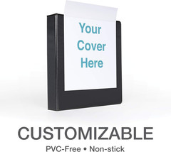 3 Ring Binders, 0.5 Inch One-Touch Easy Open D Rings, Durable Binders for School