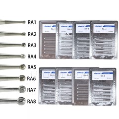 Dental Round Latch Carbide Burs RA 1 2 3 4 5 6 7 8 SANDENT Fit Slow Low Speed