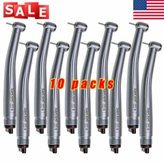 10 SANDENT NSK Style Dental High Speed Handpiece Push Button Standard Head 4H ST