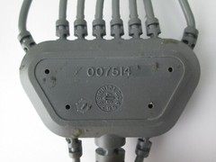 Burdick 10 Lead 15 Pin Plug EKG Cable LL RL RA LA V1 V2 V3 V4 V5 V6