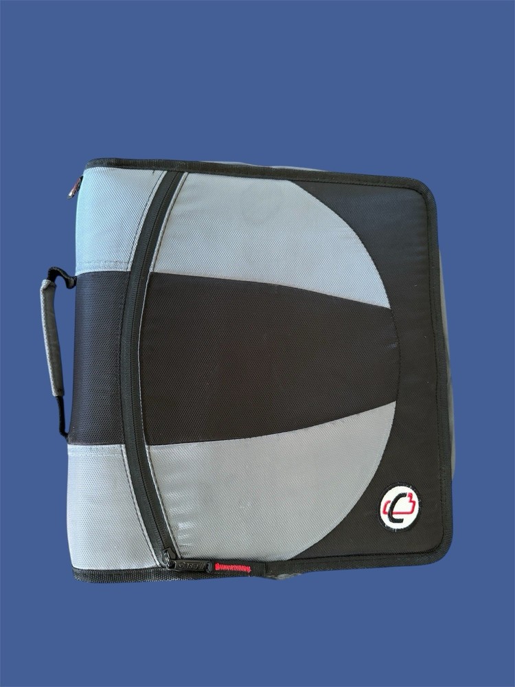 Case-it 2-Inch Dual D-Ring Zipper Storage Binder 4 inch Capacity Black