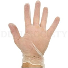 Lot of 3 – Clear Vinyl Powder-Free Large Disposable Gloves – 100 ct Each