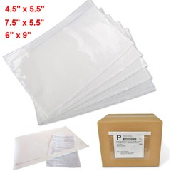 100-500 Packing List Envelopes 4.5×5.5 7.5×5.5 6×9 Clear Self Seal Label Pouches
