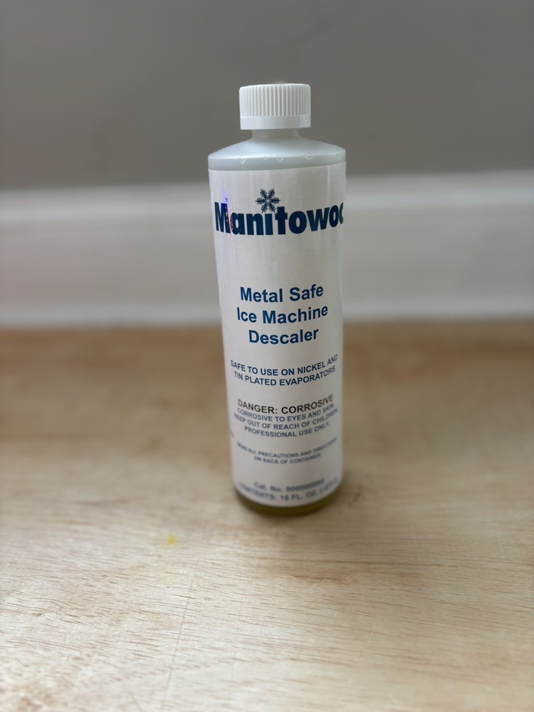 MANITOWOC 000000084 Metal Safe Ice Machine Descaler Sealed 16oz Bottle