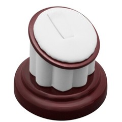 Red Rosewood Jewelry Ring Display Stand, 2″ Tall