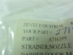 185338 New-No Box; Zentz ZLA71G99 Lot-6; Mesh Filter Screens