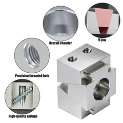 2PCS M6 OK Clamp Fixture CNC Side Clamping Device Bidirectional Workholding Tool