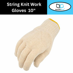 300 Pairs – Cotton Blended String Knit Gloves – Men’s Size – Tan