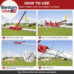 Chain Link Fence Puller Set (2PCS) – Heavy-Duty Chain Link Fence Tools with Cabl