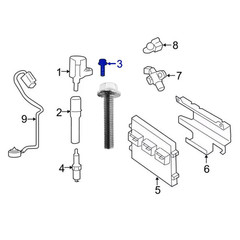 8 Pack Ignition Coil Mounting Screw Bolts Fit for Mercury Lincoln Ford Replace f
