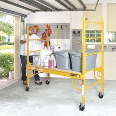 Metaltech Multipurpose 6ft. Baker-Style Scaffold, 1100-Lb. Capacity, Steel,