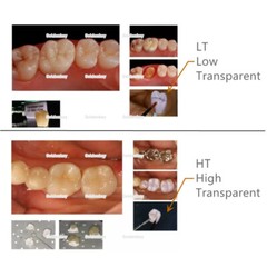 Dental B40 Lithium Disilicate Blocks Glass Ceramic CAD CAM CEREC HT LT XA1/2/3