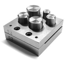 Disc Cutter Set 5 Sizes 1/2″-1″ Cut Circular Metal Discs Round Jewelry Shapes